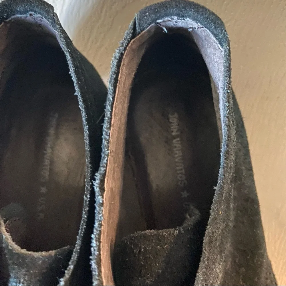 John Varvatos Portland Black Antiqued Leather Chukka Boot Mens Size 9.5